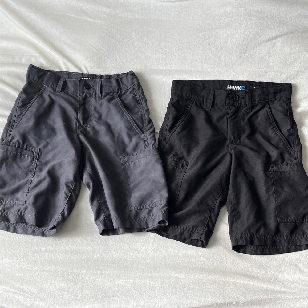 Boy’s Black and Gray Shorts Set